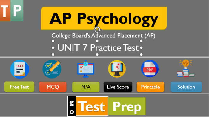 Unit 7 ap psych practice test