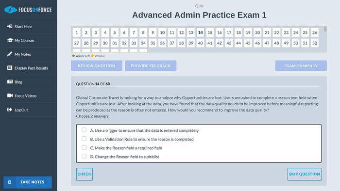 Salesforce practice exams certification advanced admin inside look