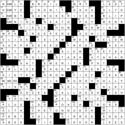 In a microsoft spreadsheet crossword