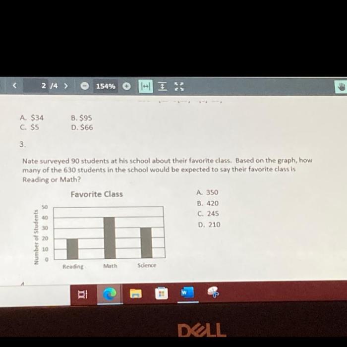 Anh randomly surveyed 36 students