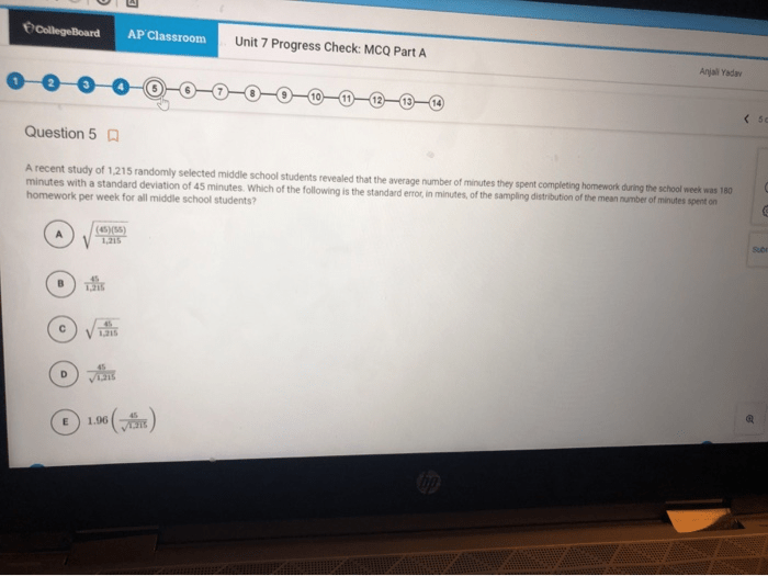 Ap classroom unit 5 progress check mcq