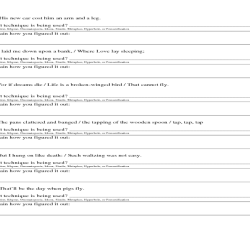 Poetic devices worksheet 1 answer key