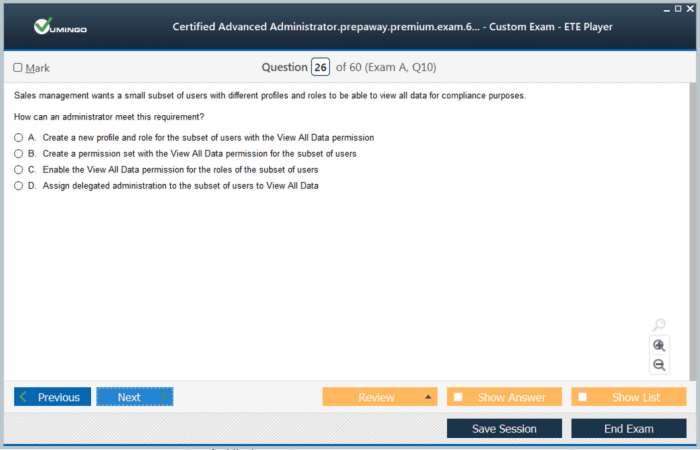 Salesforce advanced admin practice exam