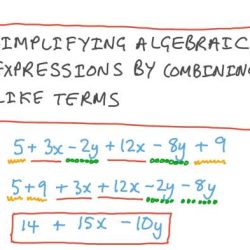 Combining like terms worksheet algebra 1