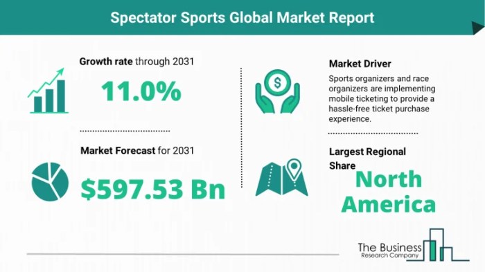 Increased revenue in spectator sports has come from