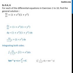 Dx 2xy x2 y2 equation dy homogeneous differential equations solving math teachoo